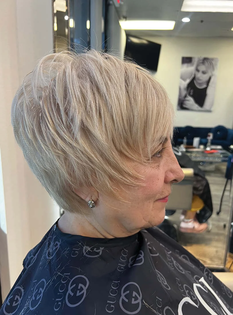 Asymmetrical Side-Swept Pixie Cut