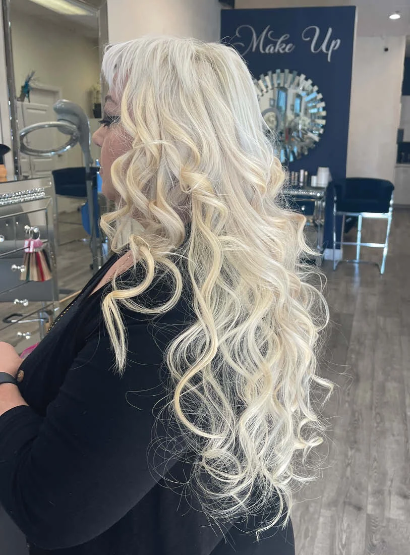 Platinum Blonde Beach Waves - Light Sleek Waves