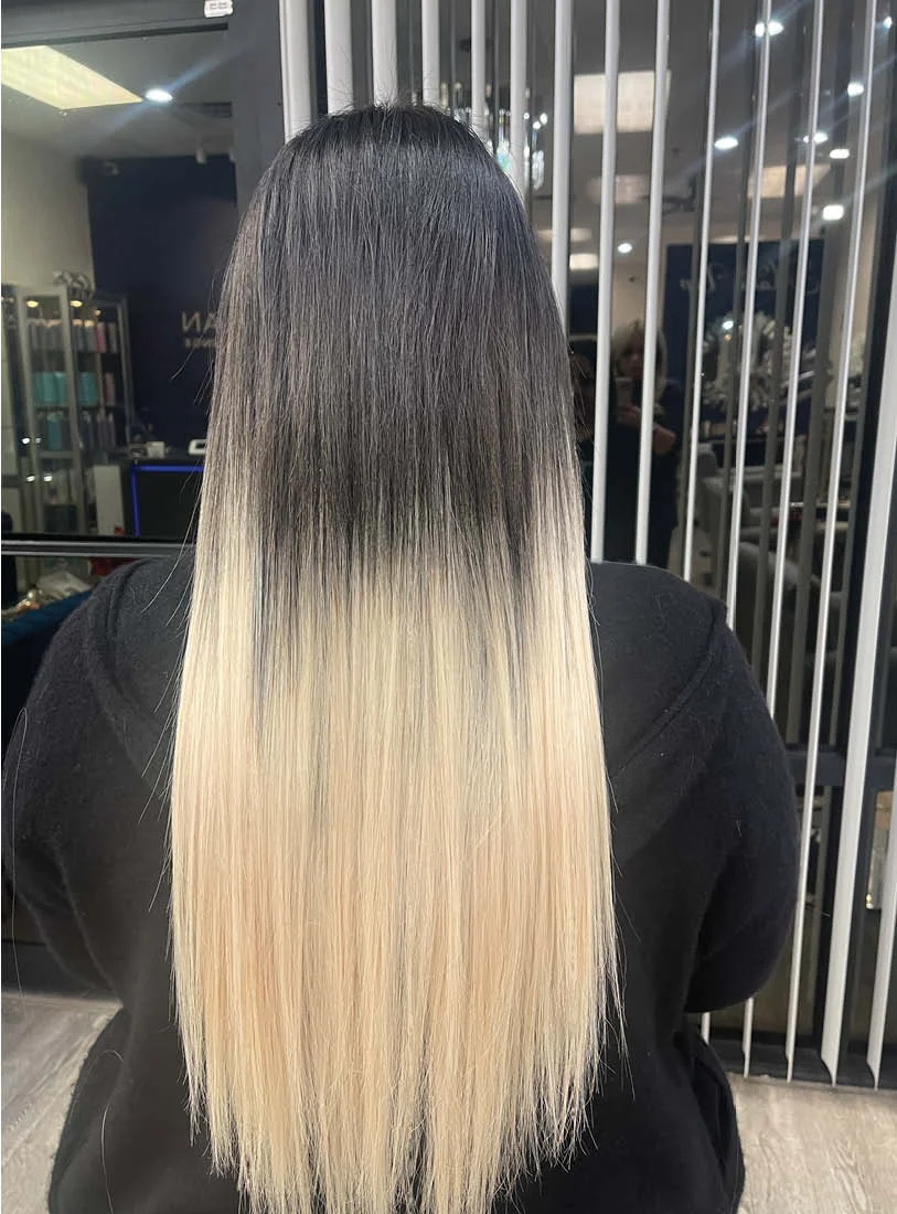 Platinum Blonde Keratin Treatment - Sleek Polished Look