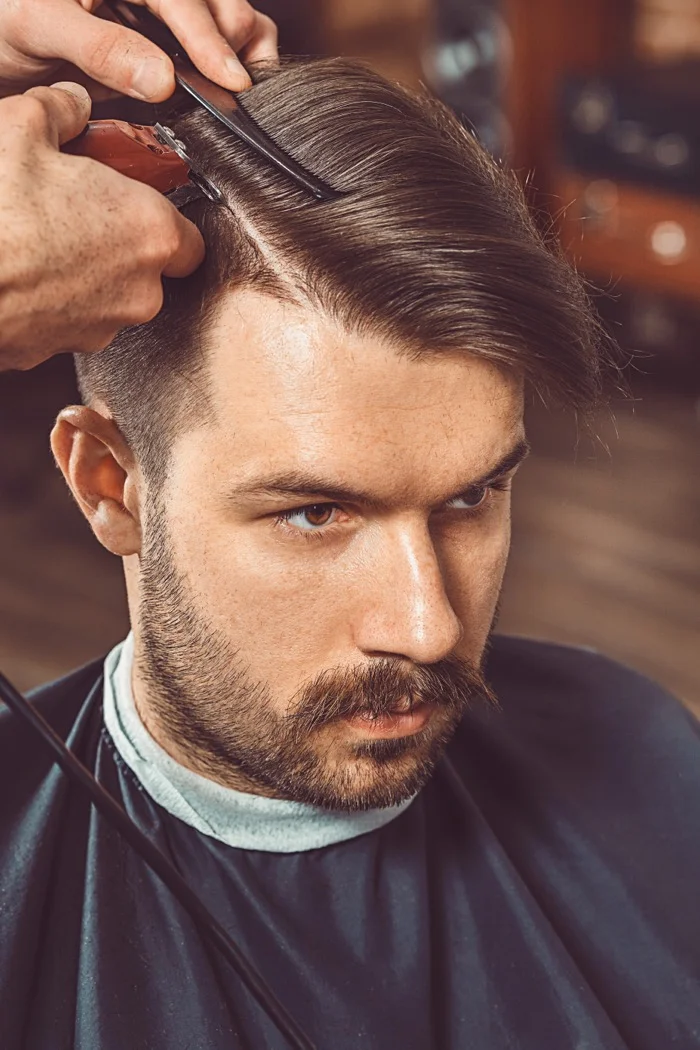 Men's haircut and beard grooming services at RH Beauty Lounge Las Vegas