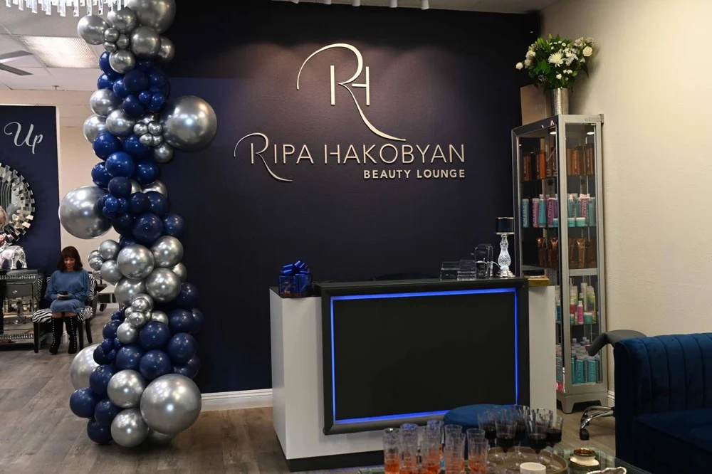 Professional hair consultation at RH Beauty Lounge Las Vegas salon