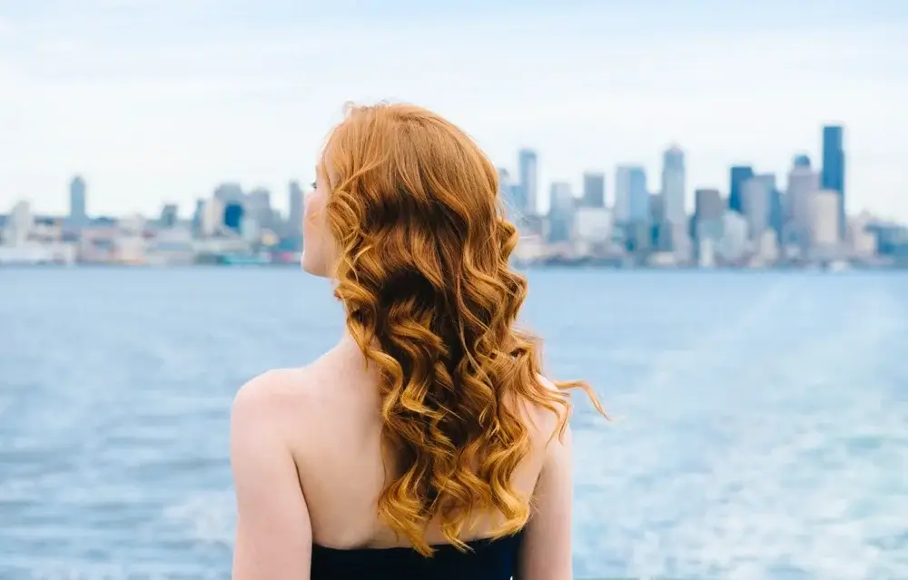 Soft beach waves hairstyle with natural movement and dimensional color